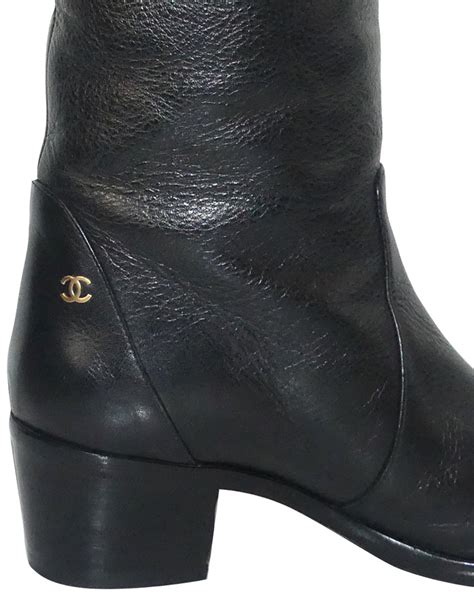 bottes chanel occasion|Chanel pre owned shoes.